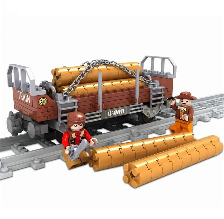 25413 150pcs City Train Rail set Educational model Building Block kit