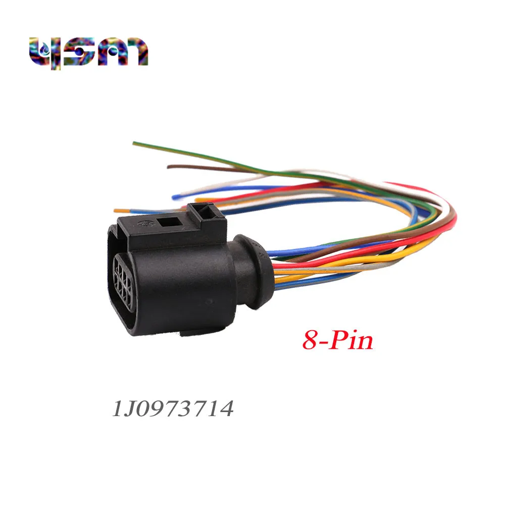 New Flat Housing Connector Plug 8 pin 1J0973714 For Audi Q5 A5 VW Jetta Passat 1J0