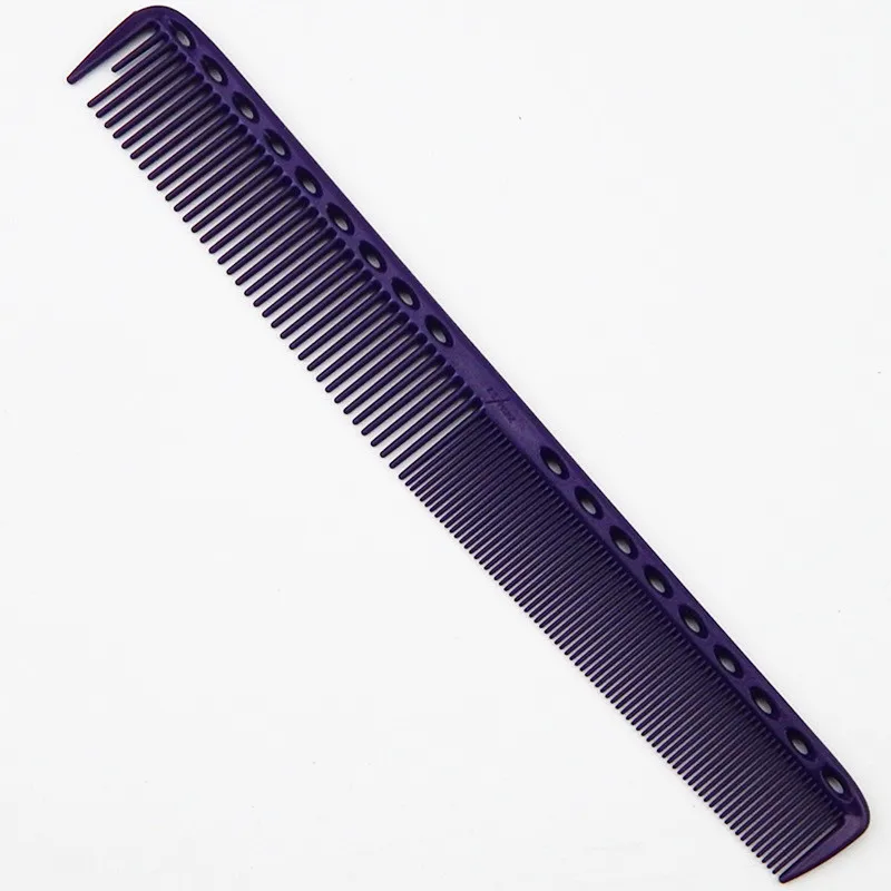 Парикмахерская расческа для стрижки волос парикмахерская расческа из пластикового материала профессиональная прочная короткая Расческа для стрижки волос салонные принадлежности - Цвет: Grape purple