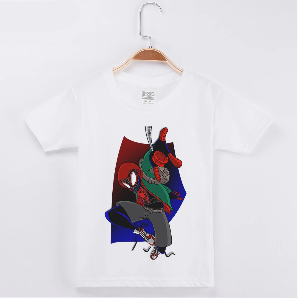 

Hot Sale Children Clothing Horror T-Shirt Child Shirt Boy Basic White Tshirt Super Hero Spiderman Print Cotton Short Sleeve Tees