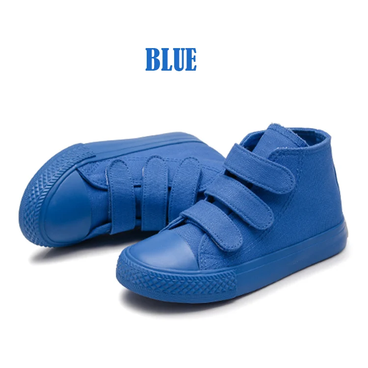 Г. Детская парусиновая обувь; повседневная обувь для девочек и мальчиков; белые кроссовки на плоской подошве; Размеры 25-38; фиолетовый, синий, желтый, зеленый, оранжевый - Цвет: blue