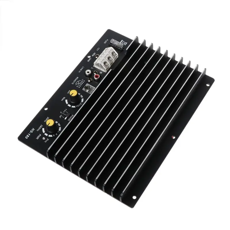1 unidad DC 12 V 1200 W 100A Auto Car Audio amplificador Board HS-180 alta potencia Subwoofer circuito módulo para altavoz de 8/10 pulgadas 1 unidad DC 12 V 1200 W 100A Auto Car Audio amplificador Board HS-180 alta potencia Subwoofer circuito módulo para altavoz de 8/10 pulgadas