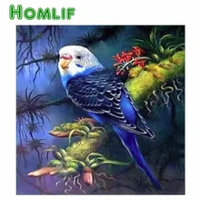 5d diy заказной набор для картин из алмазов eigen foto лесной попугай полный квадратный стежок Алмазная вышивка мозаика подарки