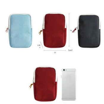 

Mini Zippered Lock Square Storage Bag earphone Case for Digital Accessories SD Cards USB Power Bank Charger Travel Organizer