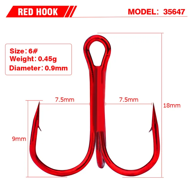 wholesale 500pc sea fishing hooks red Fishing Hook High Carbon Steel