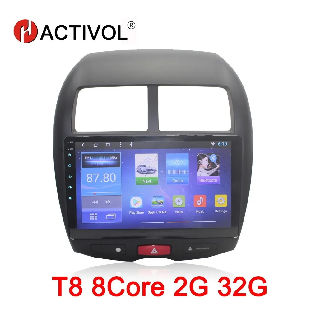 

HACTIVOL 9" Octa Core 2G RAM 32G Car radio for Mitsubishi ASX 2010-2012 Android 8.1 car dvd player gps navigation wifi map