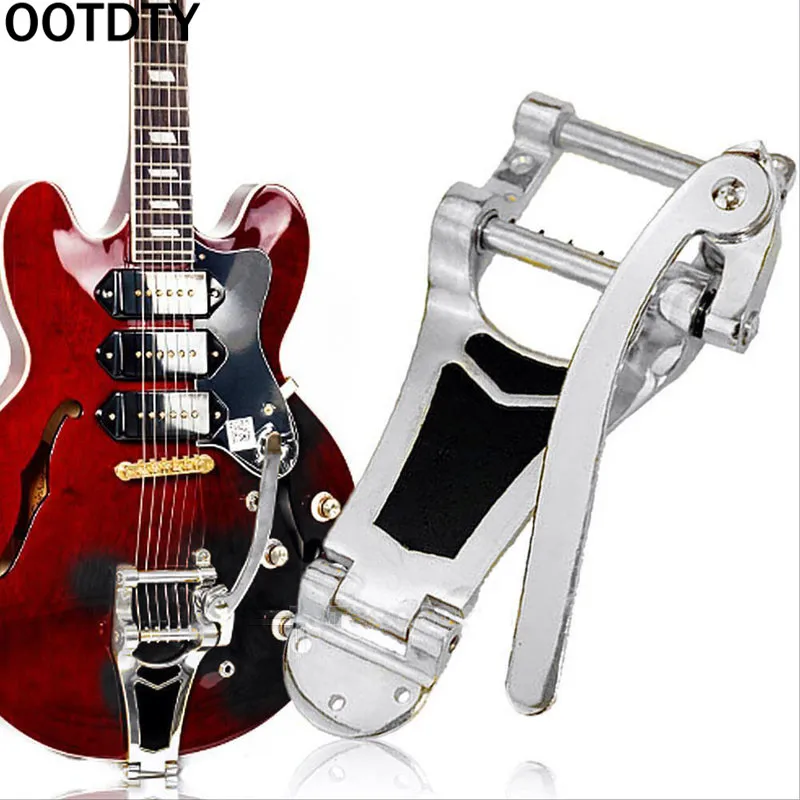 OOTDTY гитара вибрато тремоло мост задняя часть для LP Actop хром Hollowbody