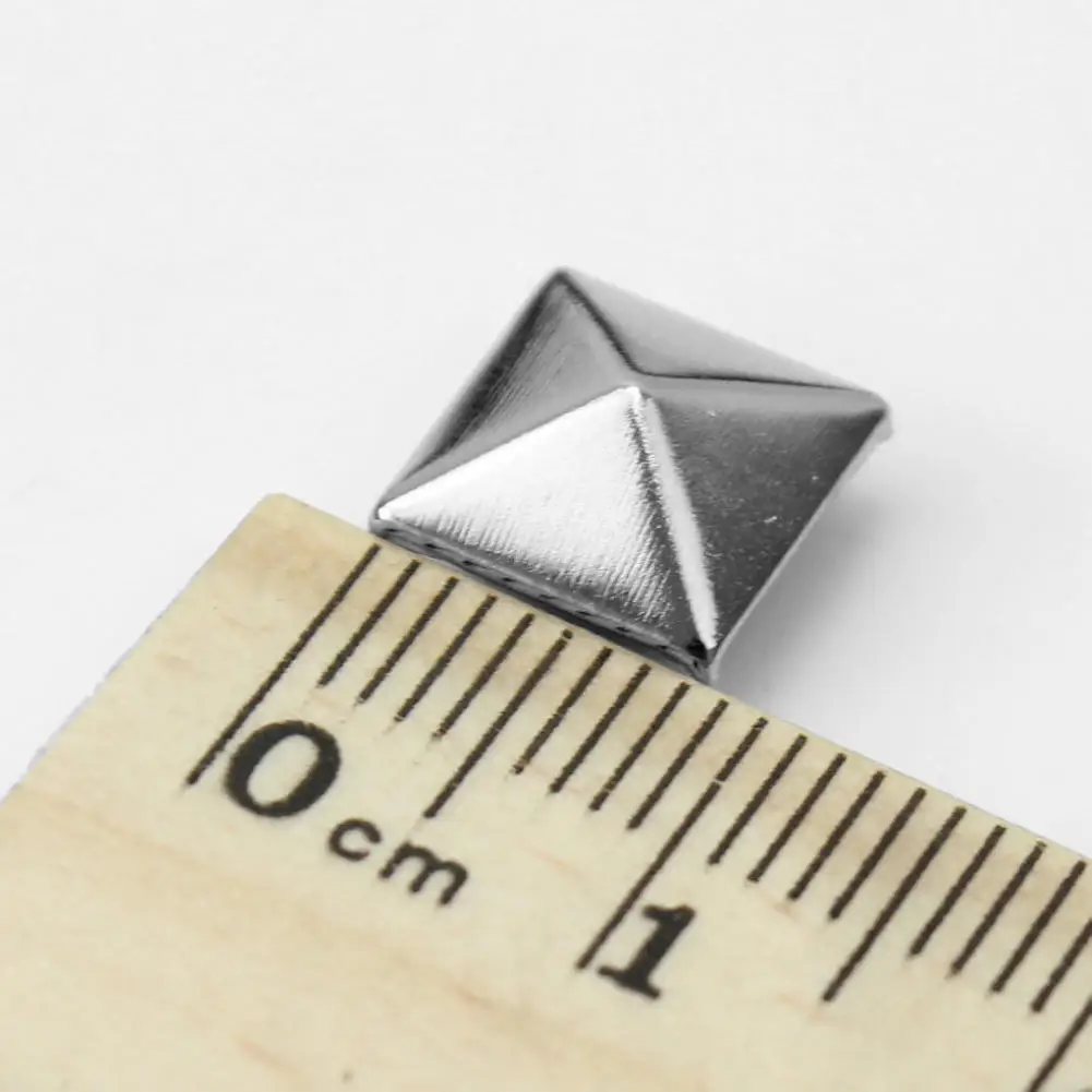 Серебристые заклепки Пирамида 100x шпильки DIY для изготовления кожаных сумок