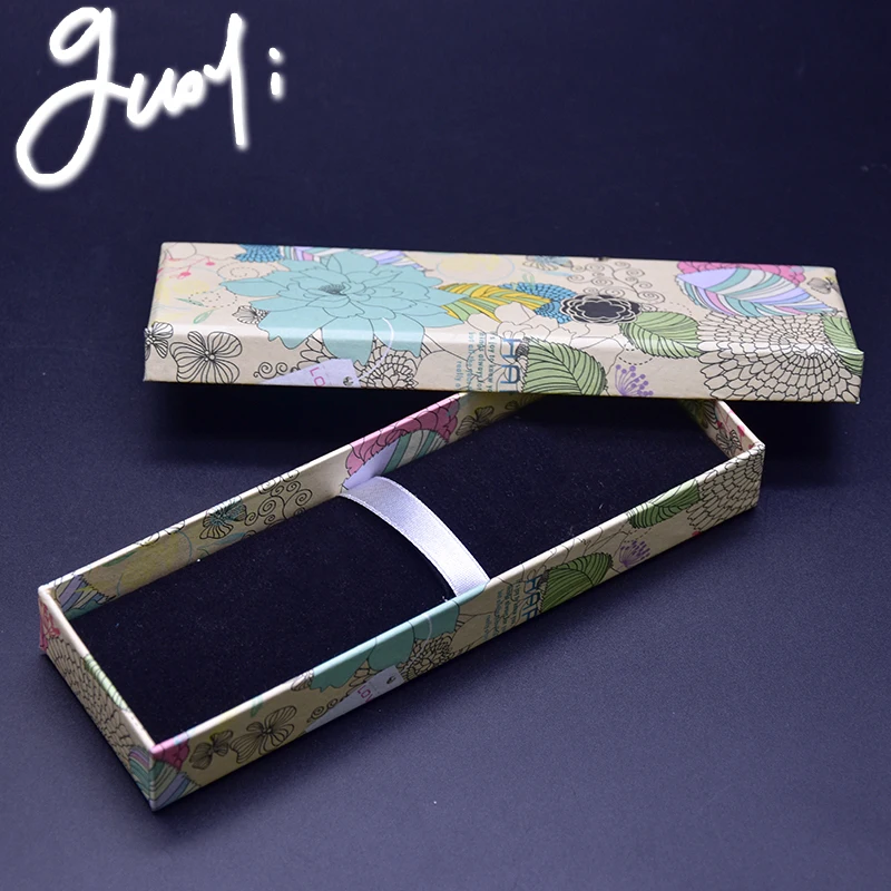 

Guoyi A38 Flowers pattern pen box 5Pc/Lot Learn office school stationery Jewelry gift box hotel room business Pencil Cases