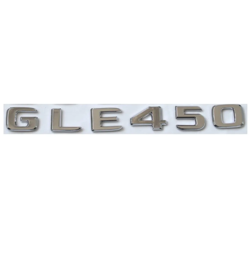 

New Chrome ABS Rear Trunk Letters Badge Badges Emblem Emblems Sticker for Mercedes Benz GLE Class GLE450 AMG 2017