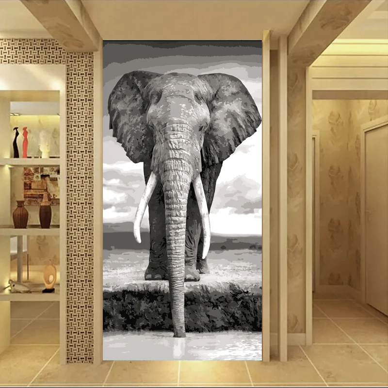 HD принты животные картина маслом Серые слоны картина принты плакат Холст Живопись стены Искусство принты для гостиной домашний декор