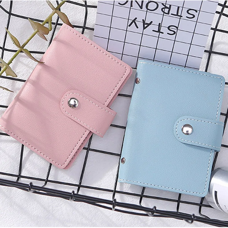  Fashion Unisex Business Card Holder Women Credit Card Case ID Bag For Men Clutch Organizer Wallet W - 32956630681