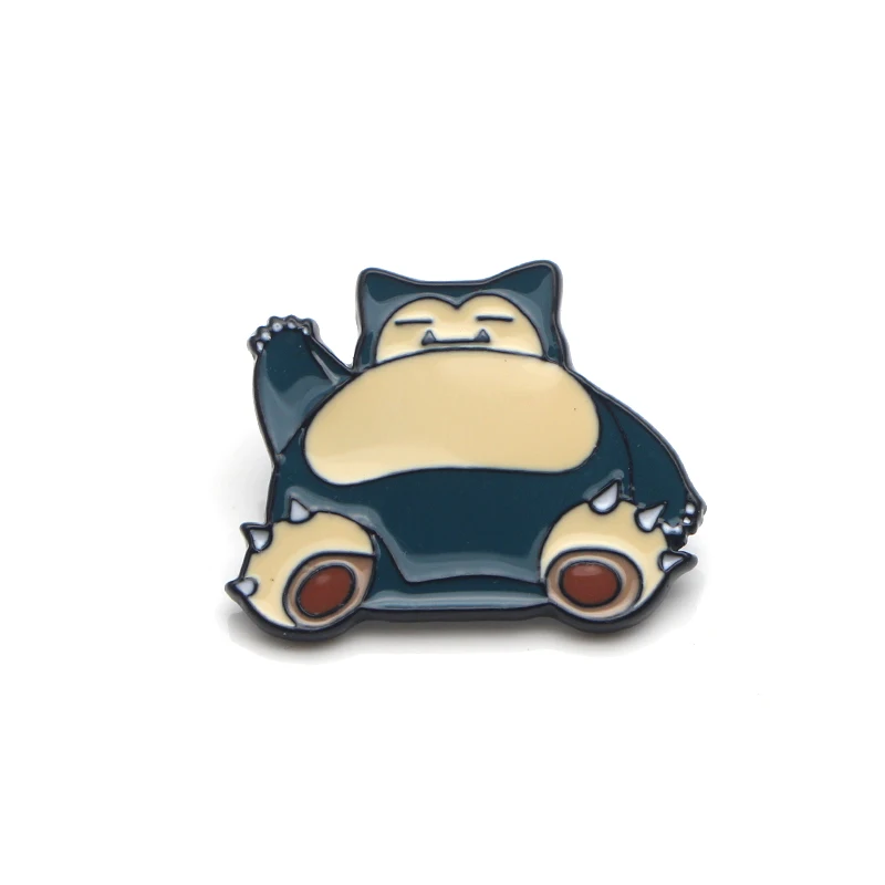 P3361 Dongmanli Snorlax милые металлические эмалированные булавки и броши для женщин и мужчин нагрудные булавки рюкзак сумки шляпа значок подарки