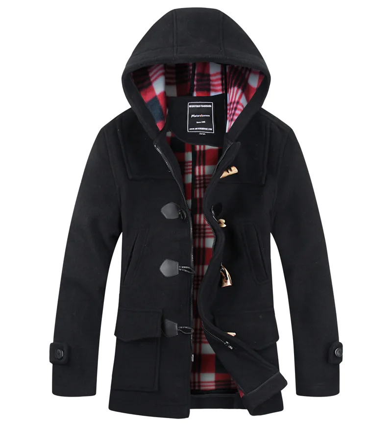 New Arrival Youth Medium Length Winter Mens Wool O...