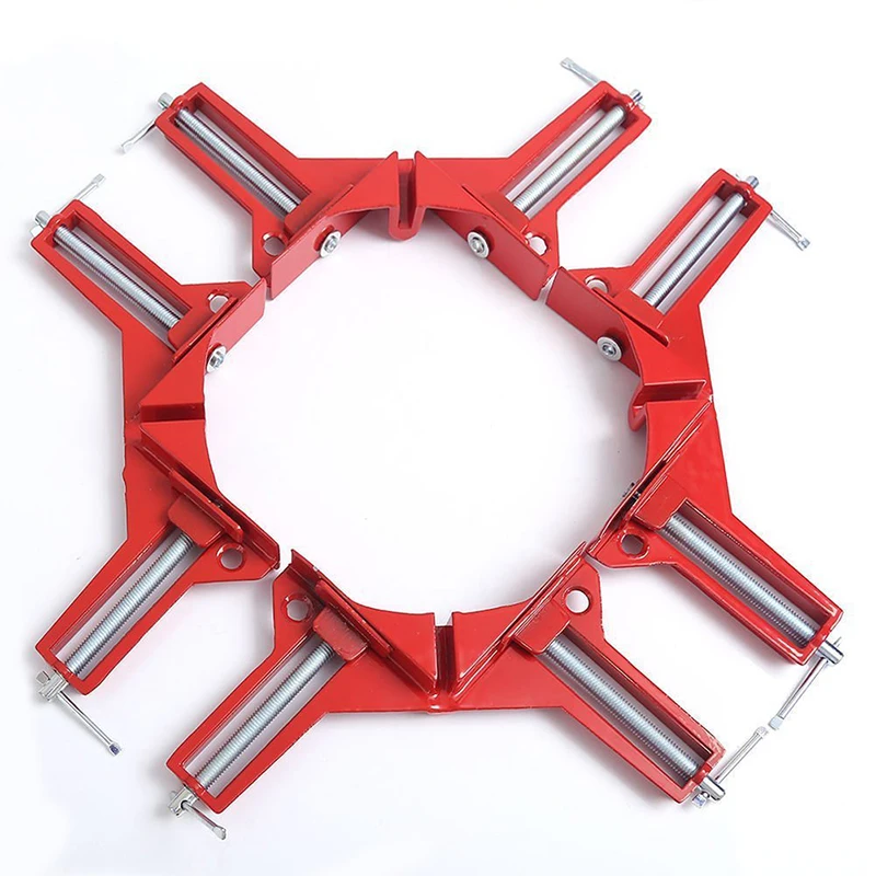 

4 Pieces 90 Degree Right Angle Corner Clamp Miter Vise Vice Picture Frame Holder Woodworking Light Duty