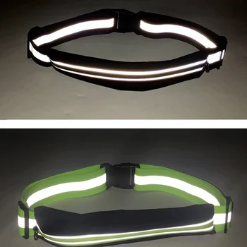 

Reflective Running Waist Bags Waterproof Adjustable Belts Fanny Sport Zip Bum Pack For Outdoor Sports Cycling Climbing Hiking
