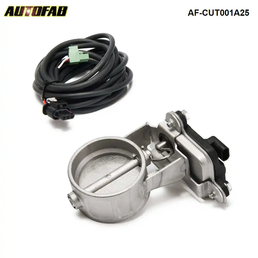 1pc 2.5"/63mm Exhaust Valve Flap Control Electric Exhaust Cut out Valve
