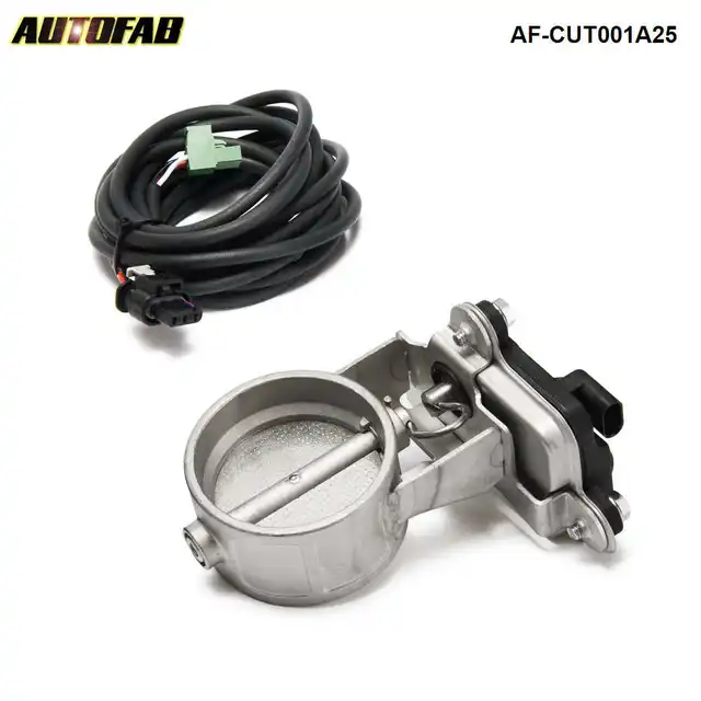 1pc 2.5"/63mm Exhaust Valve Flap Control Electric Exhaust Cut out Valve