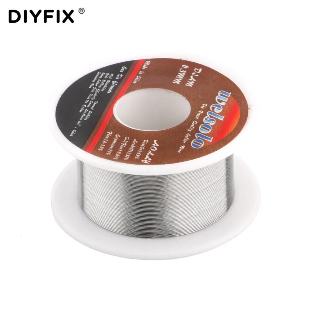 DIYFIX 0 3 мм 30 г 63/37 оловянный свинцовый припой сварочный флюс Оловянная проволока