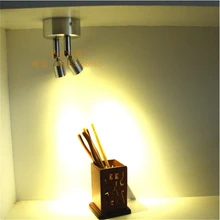 Гарантия 3 года 2*1 Вт/2*3 Вт подзарядки светодио дный пятна, питания аккумулятор беспроводной дисплей лампы, дистанционный пульт двойной головкой