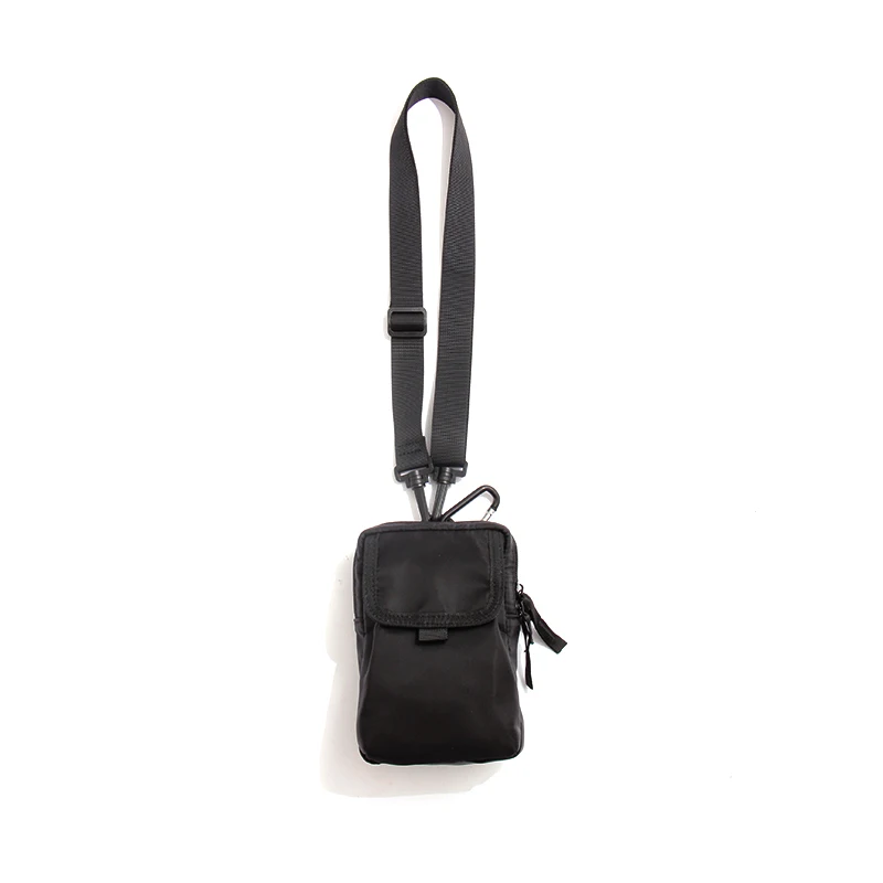 Высококачественная Мужская водонепроницаемая нейлоновая поясная сумка для путешествий, сумка для отдыха и путешествий, сумка для мужчин и женщин, мини сумка на плечо для прогулок и верховой езды - Цвет: black