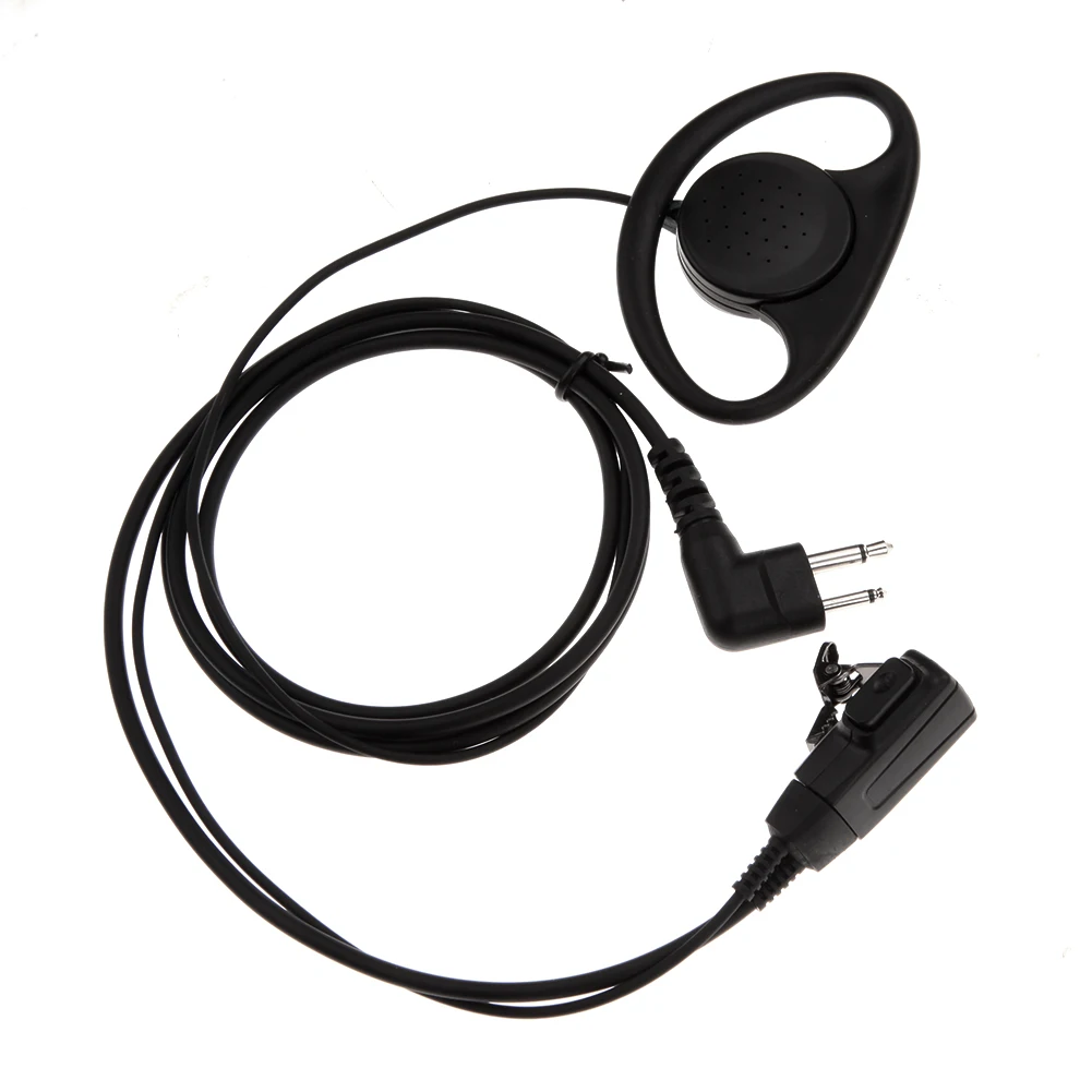 

Portable 1m 2pin Earpiece Headset Throat Microphone PTT Handsfree Earbud Earpiece for Motorola GP88 CT150 P040 Radio