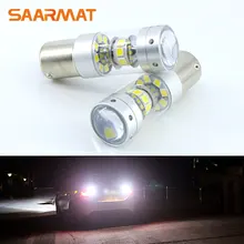 2x6000 K белый для VW Passat B3 B4 B5 B6 Canbus без ошибок резервный обратный светильник лампа P21W 1156 светодиодный 140 Вт 1400LM Высокая мощность