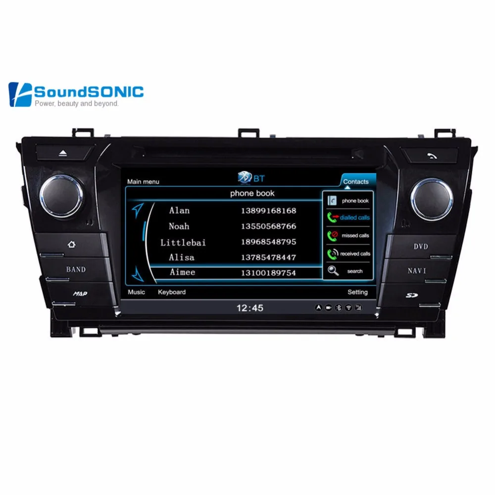 Corolla GPS Navigation Audio For Toyota Corolla 2013 2014 S100 Car