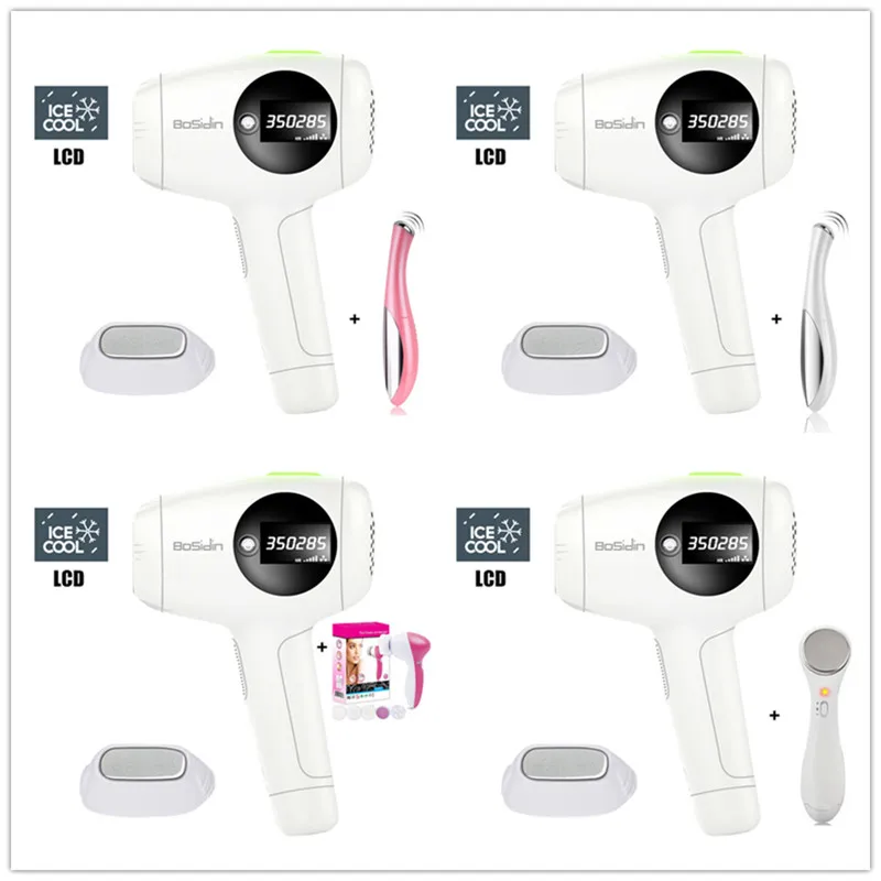 

Bosidin 2 in 1 Laser Epilator Depilador a Laser IPL Permanent Laser Hair Removal With painless icehead Factory offer