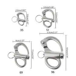 316 нержавеющая сталь такелажная Парусная фиксированная фиксаторная защелка с кольцом крюк парусная лодка яхта на открытом воздухе
