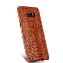 Одежда высшего качества из натуральной натуральный страусовый кожи ног кожаный чехол для samsung Galaxy S8 Plus, чехол для телефона для samsung S8