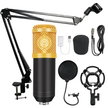 BM-800 Condenser Audio 3.5mm Wired Studio Microphone Vocal Recording KTV Karaoke Microphone Set Mic W/Stand For Computer BM-800 Condenser Audio 3.5mm Wired Studio Microphone Vocal Recording KTV Karaoke Microphone Set Mic W/Stand For Computer