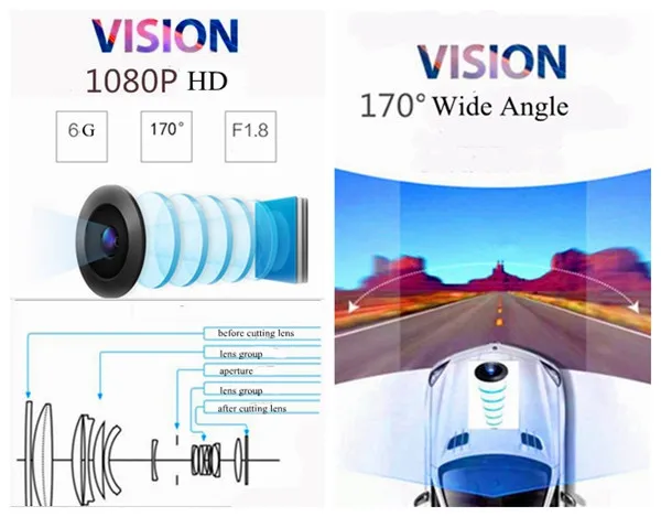 For Benz S 221 Tachograph Dashcam Video Recorder Novatek 96655 30PFS 170 Degree With Motion Detection HD DVR With OBD2 Adapter