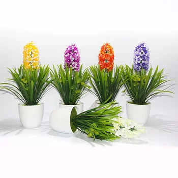 

The hyacinth green decorative bonsai Home Furnishing office table decorated ornaments factory wholesale potted violets quality