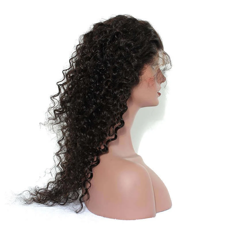 360 Lace Frontal Closure Pre Plucked With Baby Hair Deep Wave Frontal Brazilian Virgin Hair 360 Human Hair Closure