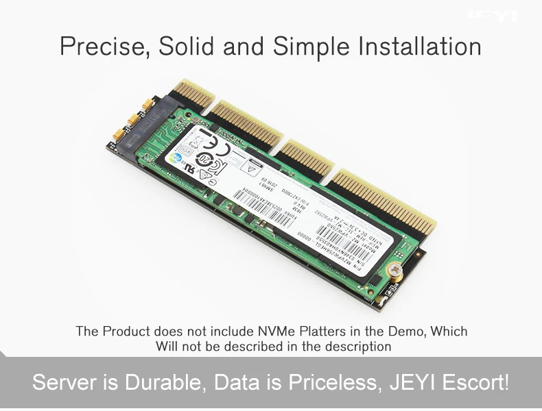 JEYI MX16-1U M.2 NVMe SSD NGFF для PCI-E 3,0X4X8X16 адаптер M ключ интерфейсная карта m.2 полная скорость поддержка PCI Express 2230-2280