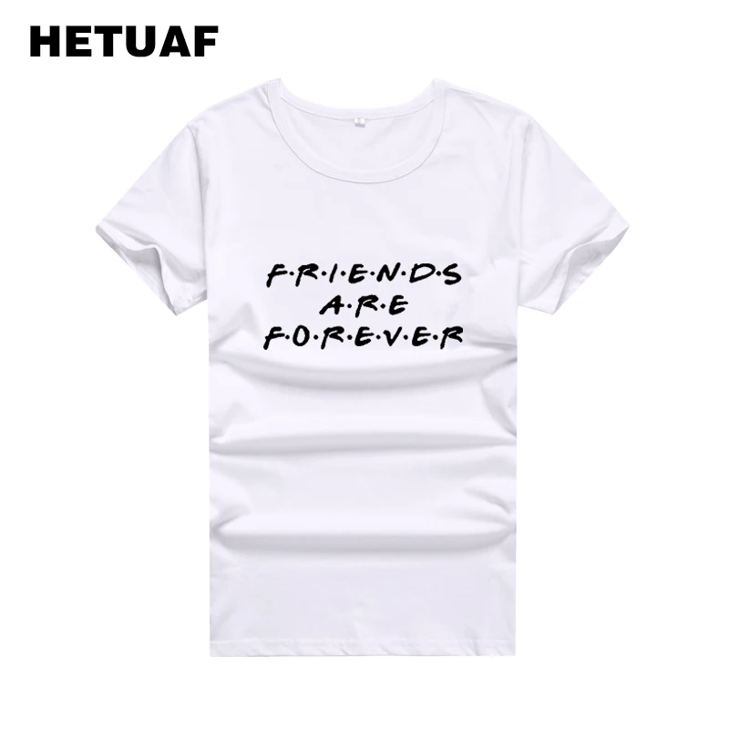 HETUAF Tumblr Best Friends T Shirt Women FRIENDS ARE FOREVER Harajuku Tee Femme Hipster Punk Ulzzang Bff T-shirt | Женская одежда