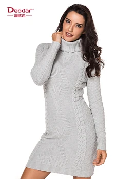 

Deodar Women Turtleneck Winter Sweater Women 2018 Long Sleeve Knitted Women Sweaters And Pullovers Female Jumper Warm Tops