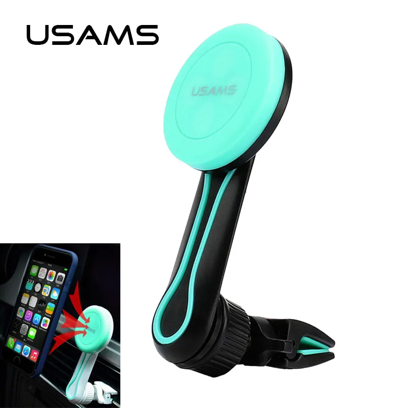 USAMS Universal Magnetic Holder 360 Degree Rotation Car Phone Magnet Mount For iPhone Samsung Xiaomi | Мобильные телефоны и