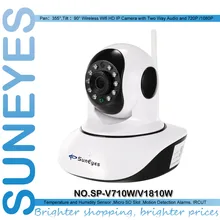Suneyes sp-v710w/v1810w p2p pan/tilt беспроводной wi-fi hd ip-камера с 720 P/1080 P поддержка памяти tf ночного видения двухстороннее аудио