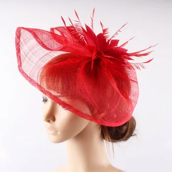 

17 colors charming kentucky sinamay material fascinator veils cocktail hair accessories bridal hat suit for all season FNR151244