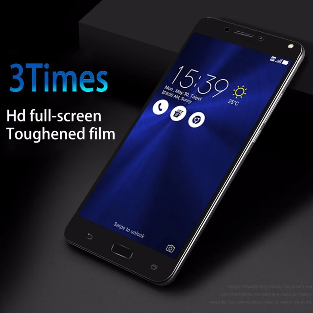 Ультратонкое закаленное стекло 9H 2.5D для Asus ZenFone 4 Max ZC554KL полноразмерная защитная