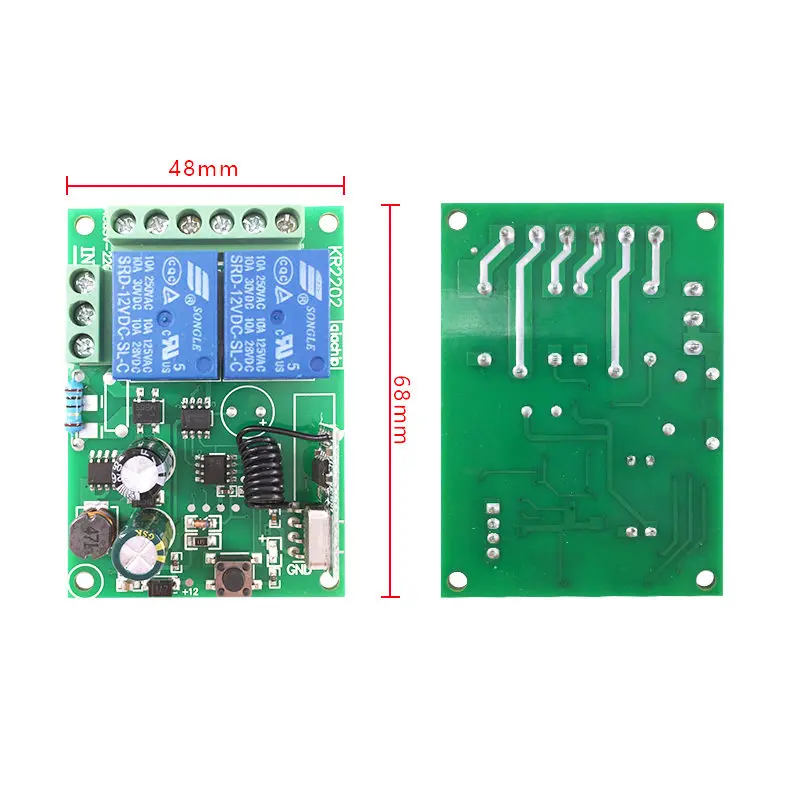 433 МГц универсальный беспроводной пульт дистанционного управления AC 85 В~ 250 В 110 В 220 В 2CH релейный модуль приемника и RF 433 МГц пульт дистанционного управления s