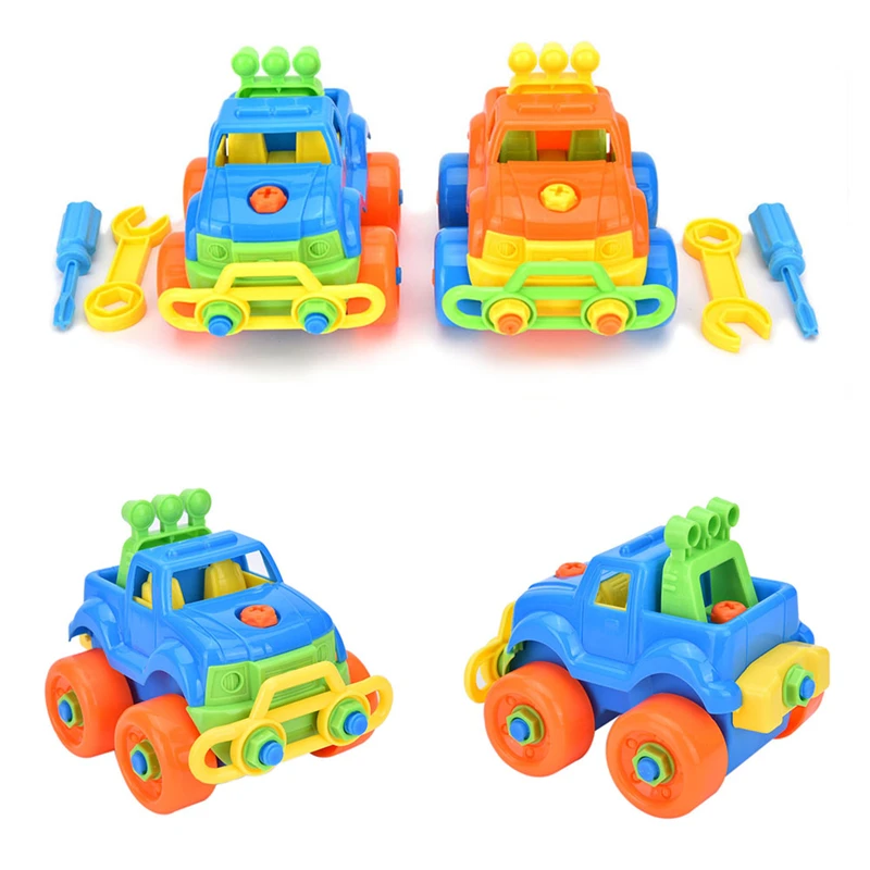 

1Set Learning and Education Toys Baby Funny Plastic Car Toy With Tools Disassembly Assembly Classic Cars Truck Toys For Children
