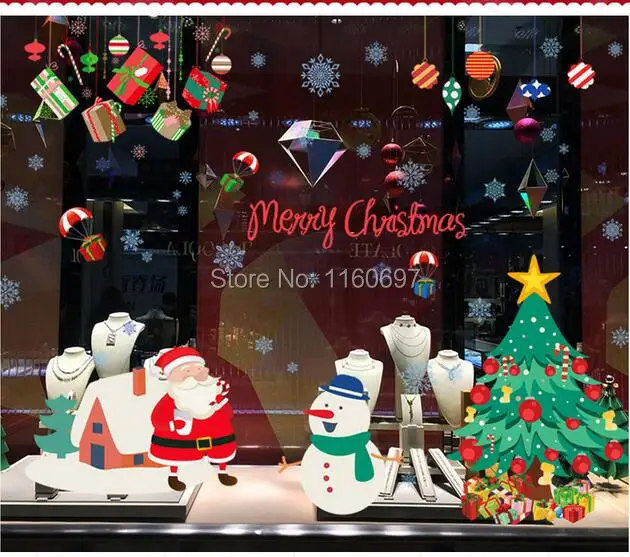 adornos navidad 2016 diy merry christmas new year christmas tree decorations posters 1pcs halloween christmas window - Halloween Christmas Decorations adornos navidad 2016 diy merry christmas new year christmas tree decorations posters 1pcs halloween christmas window - Halloween Christmas Decorations