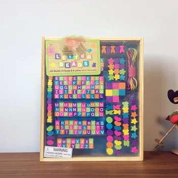 

Boys and girls early education string beaded toys baby threading blocks children wear beads baby educational toys