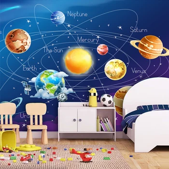 

Custom Wall Mural 3D Cartoon Boys Room Bedroom Living Room Backdrop Wall Decor Paper Children's Room Non-woven Wallpaper Murals