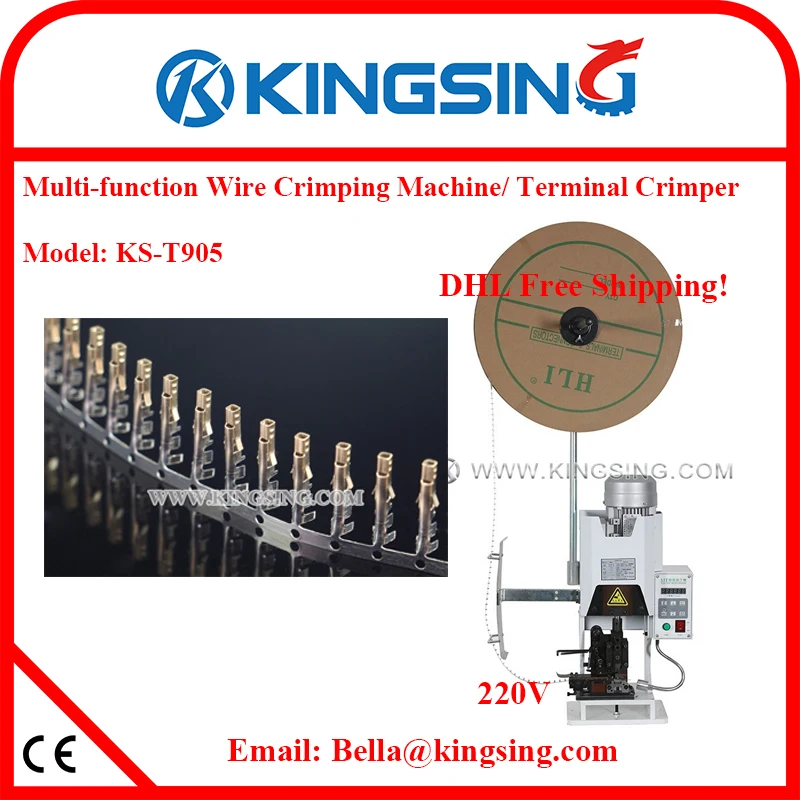 Wire harness crimping machine,semi automatic crimping machine,eletronic