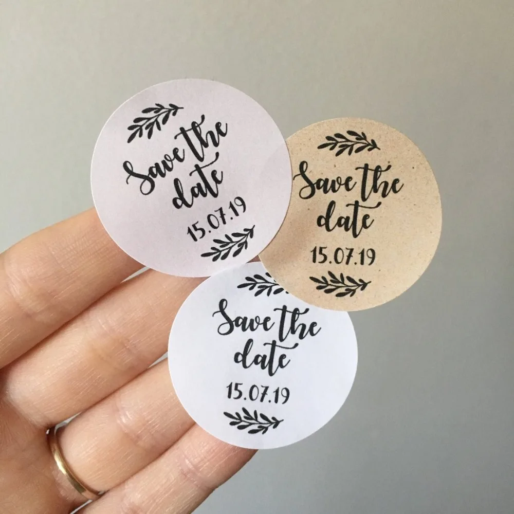 personalize Save the date Wedding welcome confetti Stickers, Invitations  Envelope Seals favor labels birthday gift stickers