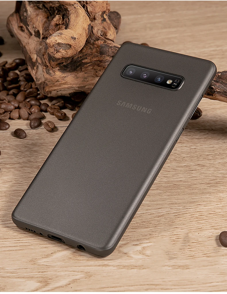 0,3 мм ультра тонкий жесткий чехол для телефона samsung Galaxy S8 S9 S10 Plus Note 8 9 матовый прозрачный чехол для samsung S 8 9 10